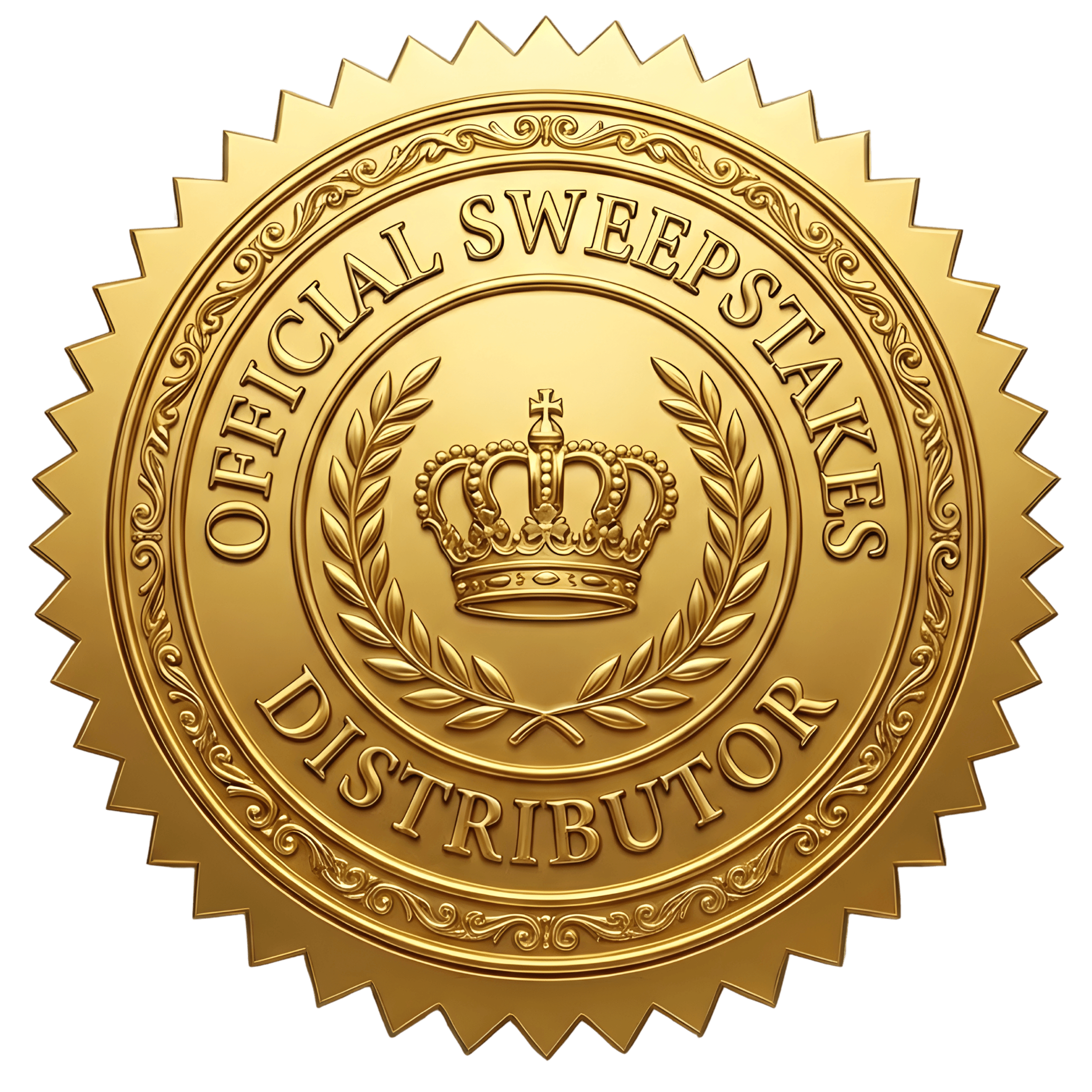 Official Sweepstakes Distributor Stamp